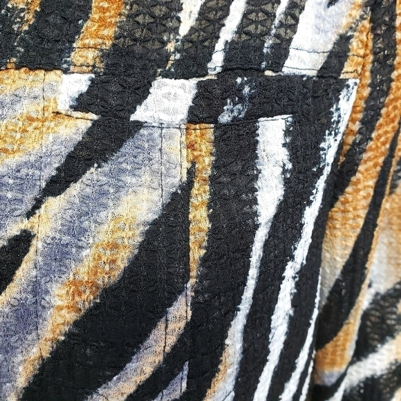 Southern Lady Animal Print Semi Sheer Jacket Shirt VGUC - Picture 8 of 12